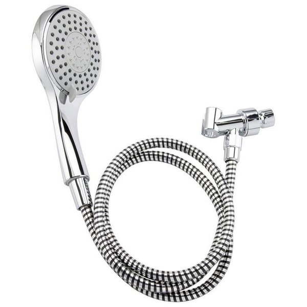 Plumb Pak Handheld Shower, 18 gpm, 5Spray Function, Polished Chrome, 60 in L Hose K747CP